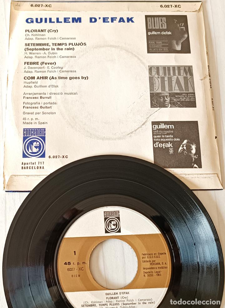 Discos de vinilo: GUILLEM D&acute;EFAK - PLORANT CONCENTRIC - 1965 - Foto 2