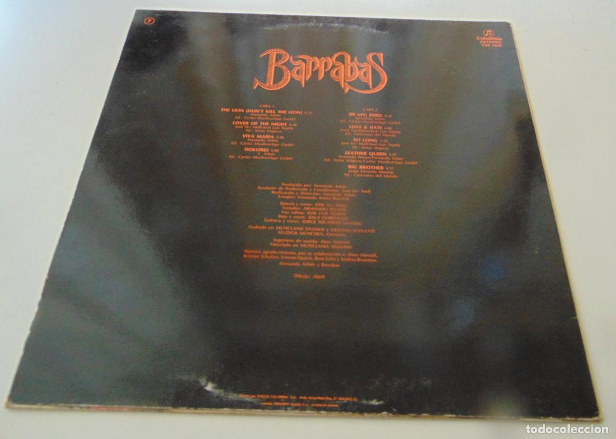 Discos de vinilo: Barrabas &ndash; Bestial - LP 1982 - LLEVA FUNDA INTERIOR CON LAS LETRAS - Foto 3