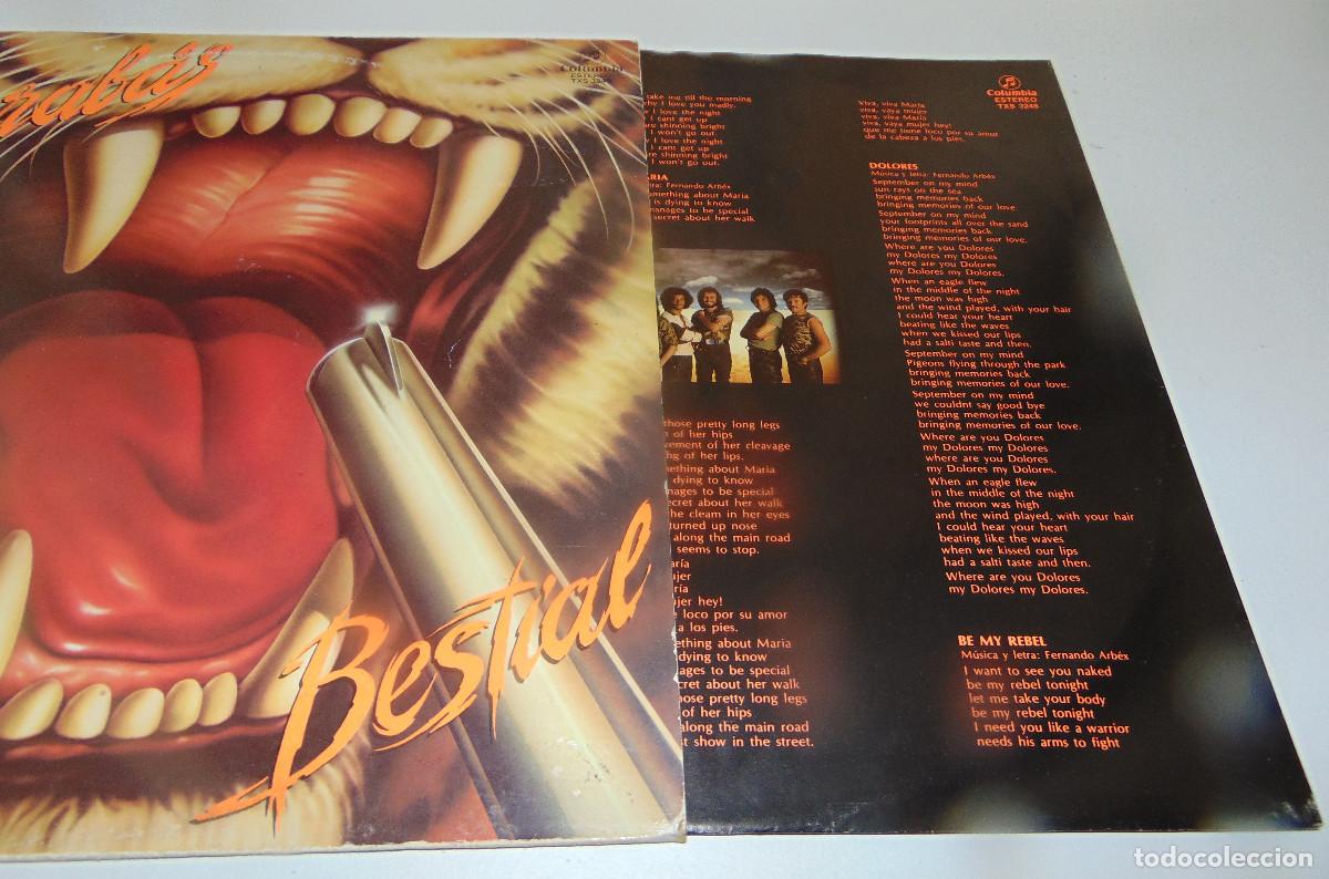 Discos de vinilo: Barrabas &ndash; Bestial - LP 1982 - LLEVA FUNDA INTERIOR CON LAS LETRAS - Foto 7