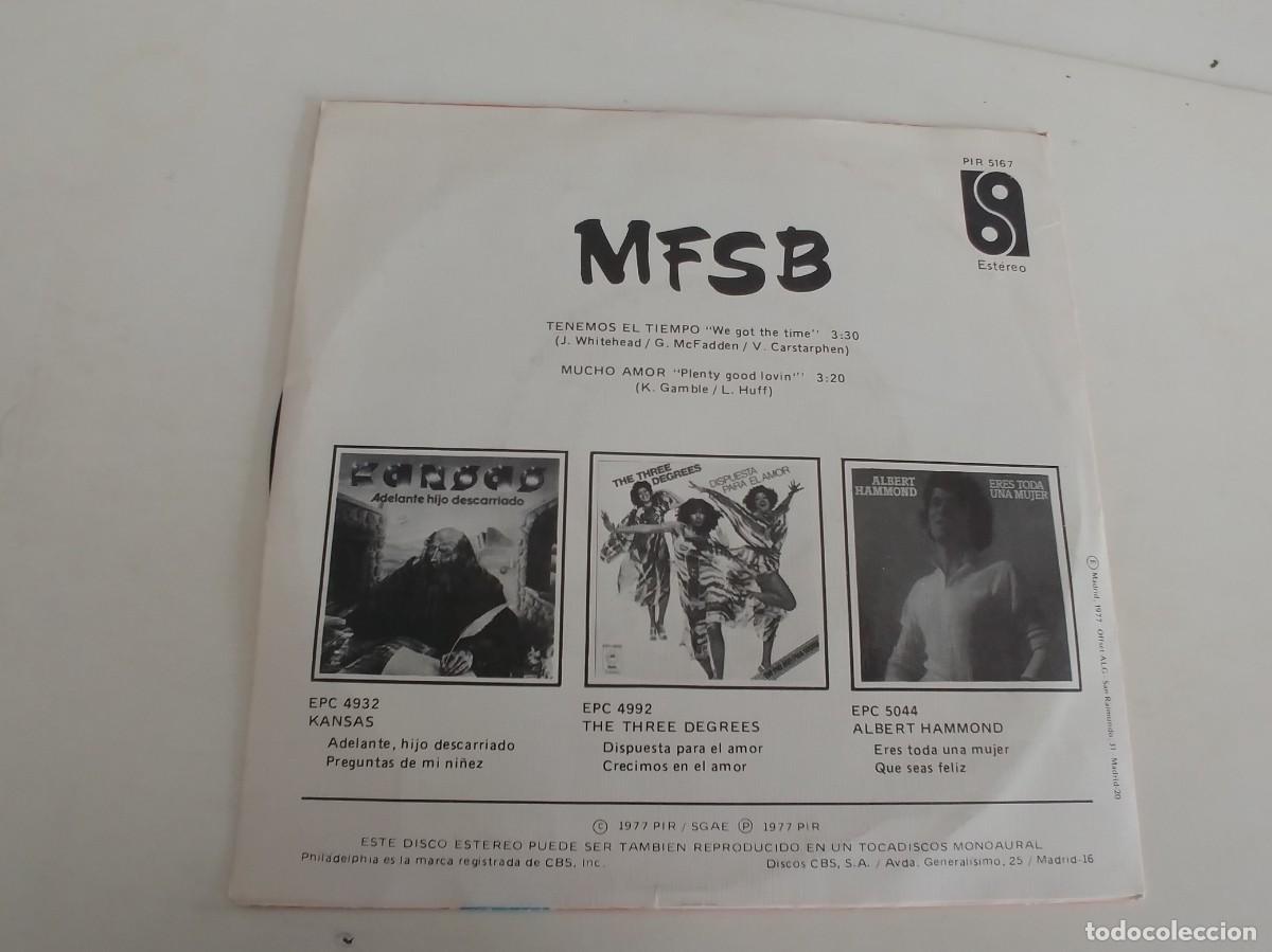 Discos de vinilo: MFSB-SINGLE TENEMOS EL TIEMPO-NUEVO - Foto 2