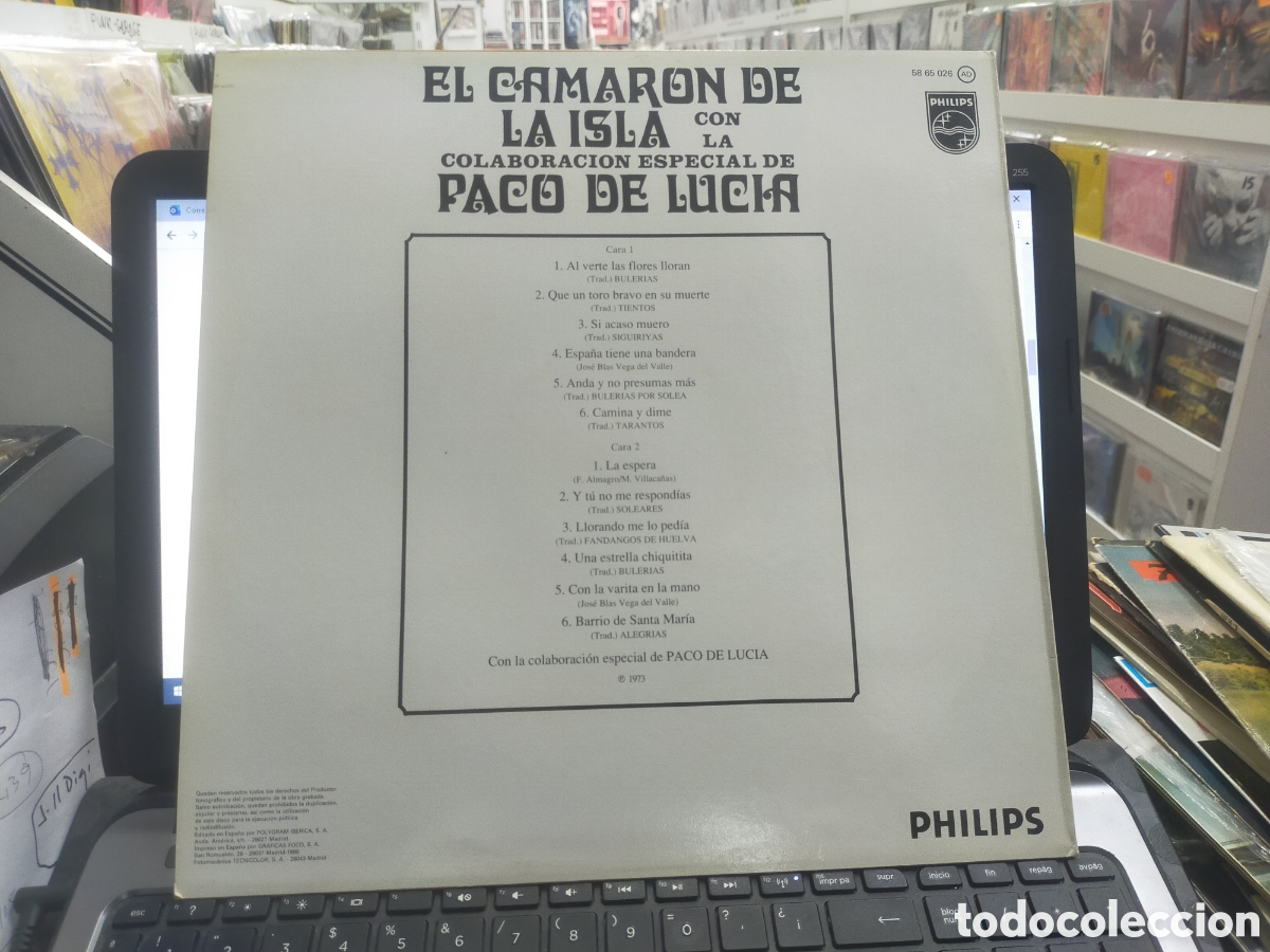 Discos de vinilo: El camaron de la isla LP 1990 - Foto 2