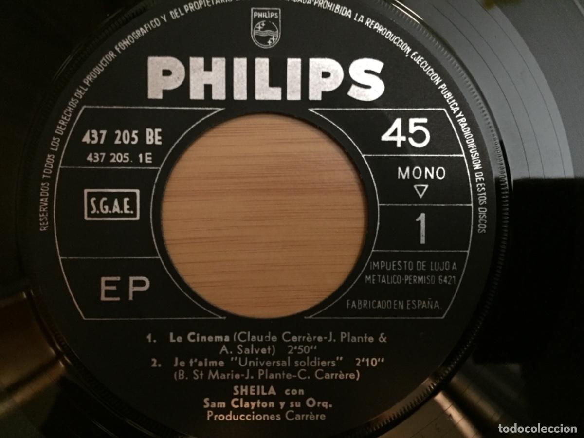 Discos de vinilo: SHEILA. Le Cinema (vinilo ep 1966) - Foto 3