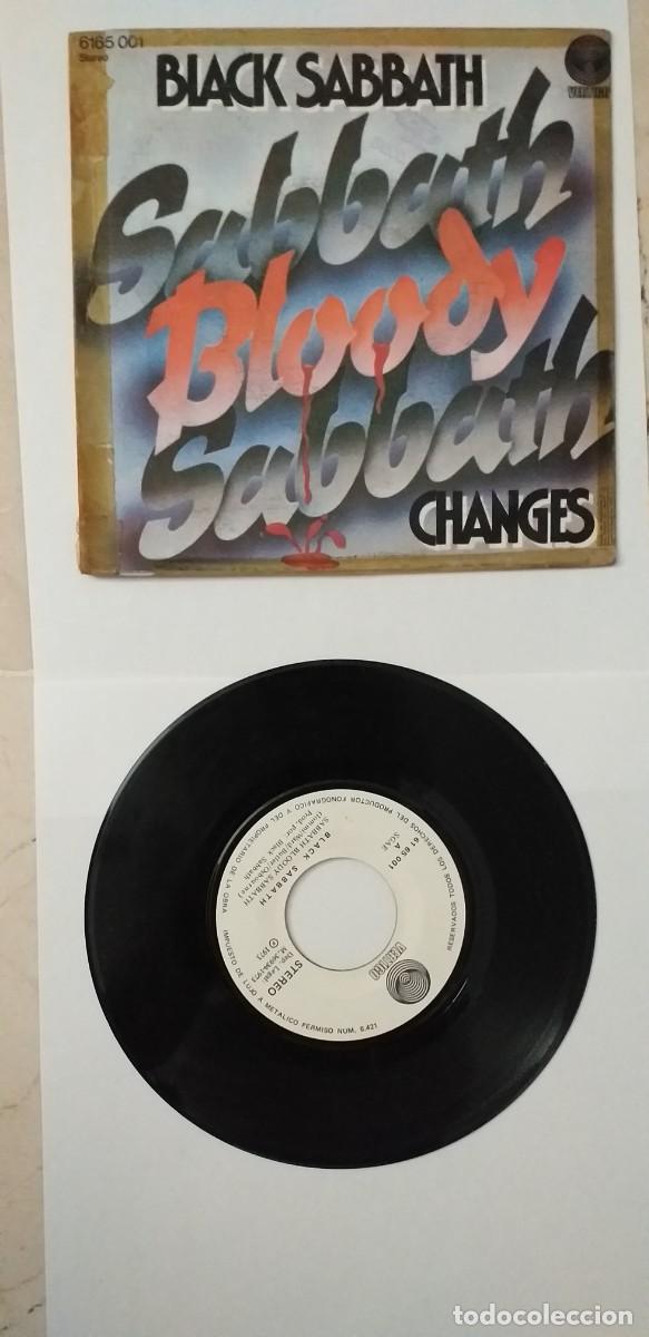 Discos de vinilo: BLACK SABBATH CHANGES SABBATH BLOODY SABBATH SINGLE 1973 - Foto 1