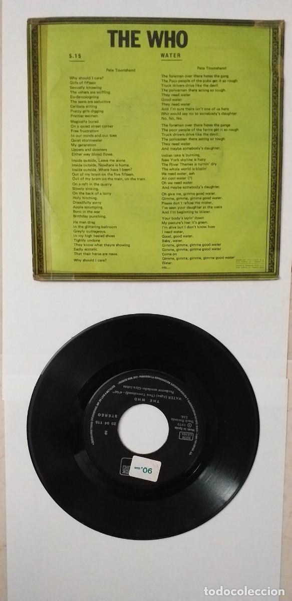 Discos de vinilo: THE WHO 5.15 SINGLE 1973 - Foto 2