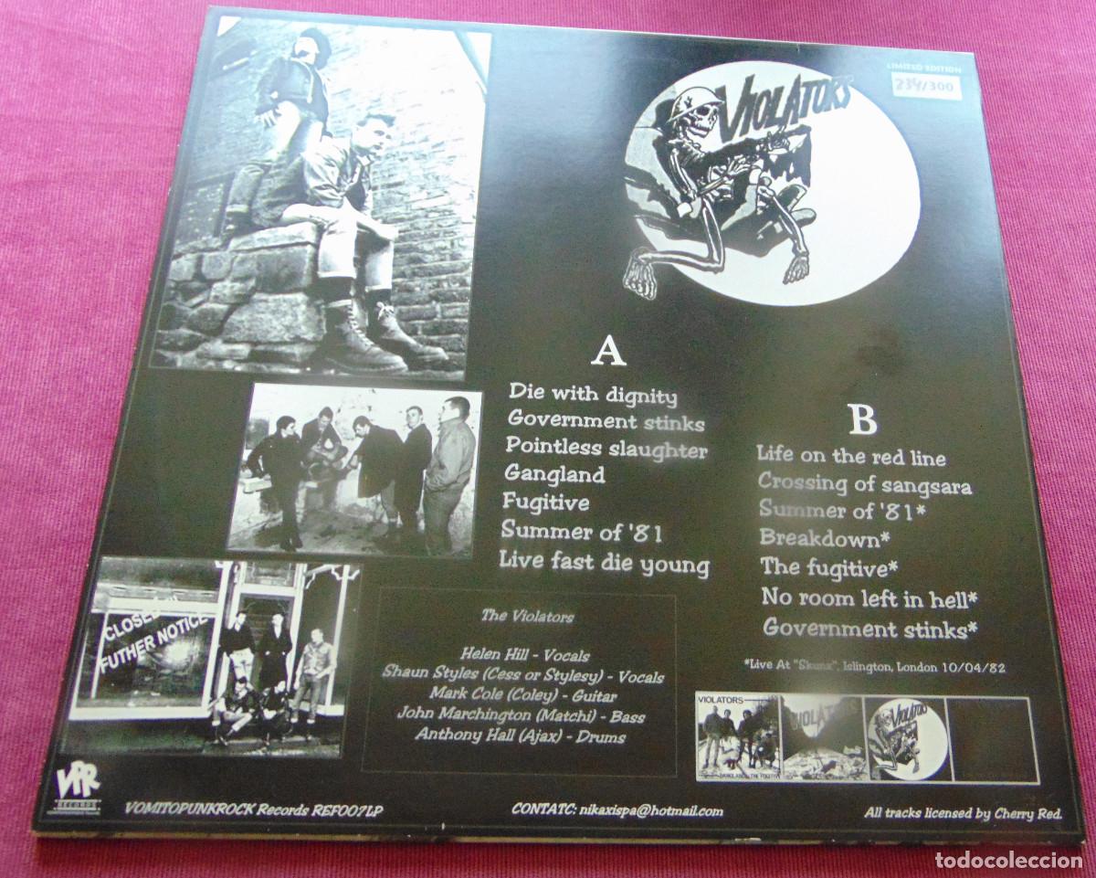 Discos de vinilo: Violators &lrm;&ndash; Singles 82/83 - LP EDICION LIMITADA NUMERADA - MINT - Foto 3