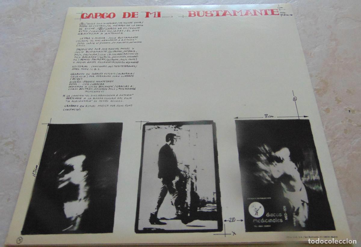 Discos de vinilo: Bustamante &ndash; Cargo De Mi - LP 1986 - Foto 2