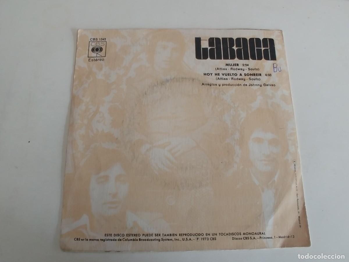 Discos de vinilo: TABACA-SINGLE MUJER - Foto 2