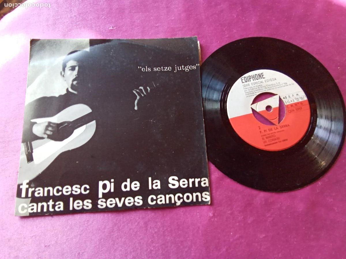 Discos de vinilo: FRANCESC PI DE LA SERRA ELS SETZE JUTGES CML3C2 - Foto 2