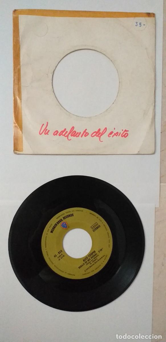 Discos de vinilo: ALICE COOPER SE ACABO LA ESCUELA 1972 SINGLE - Foto 2