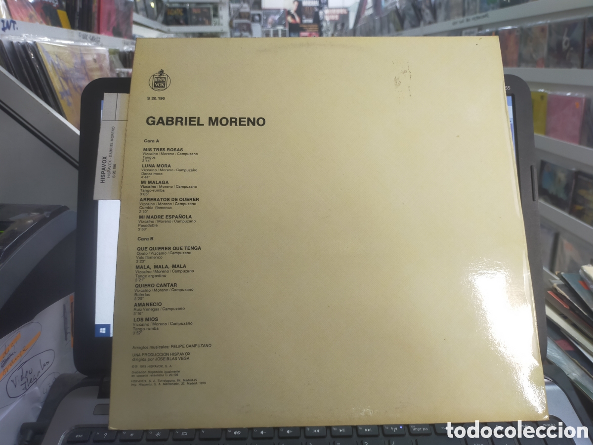 Discos de vinilo: Gabriel moreno LP 1979 - Foto 2