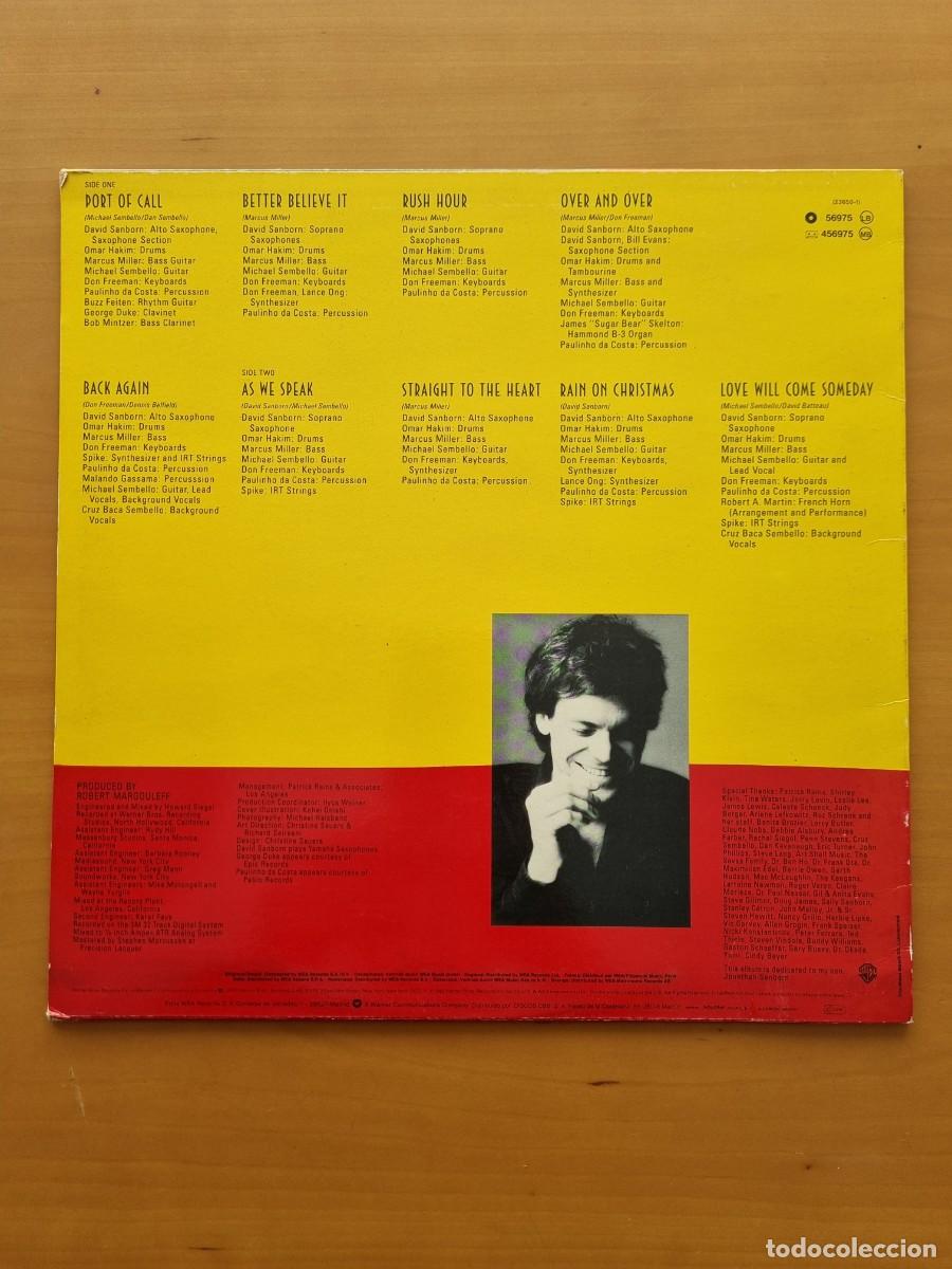 Discos de vinilo: DAVID SANBORN &rdquo;As We Speak&rdquo; - Foto 3
