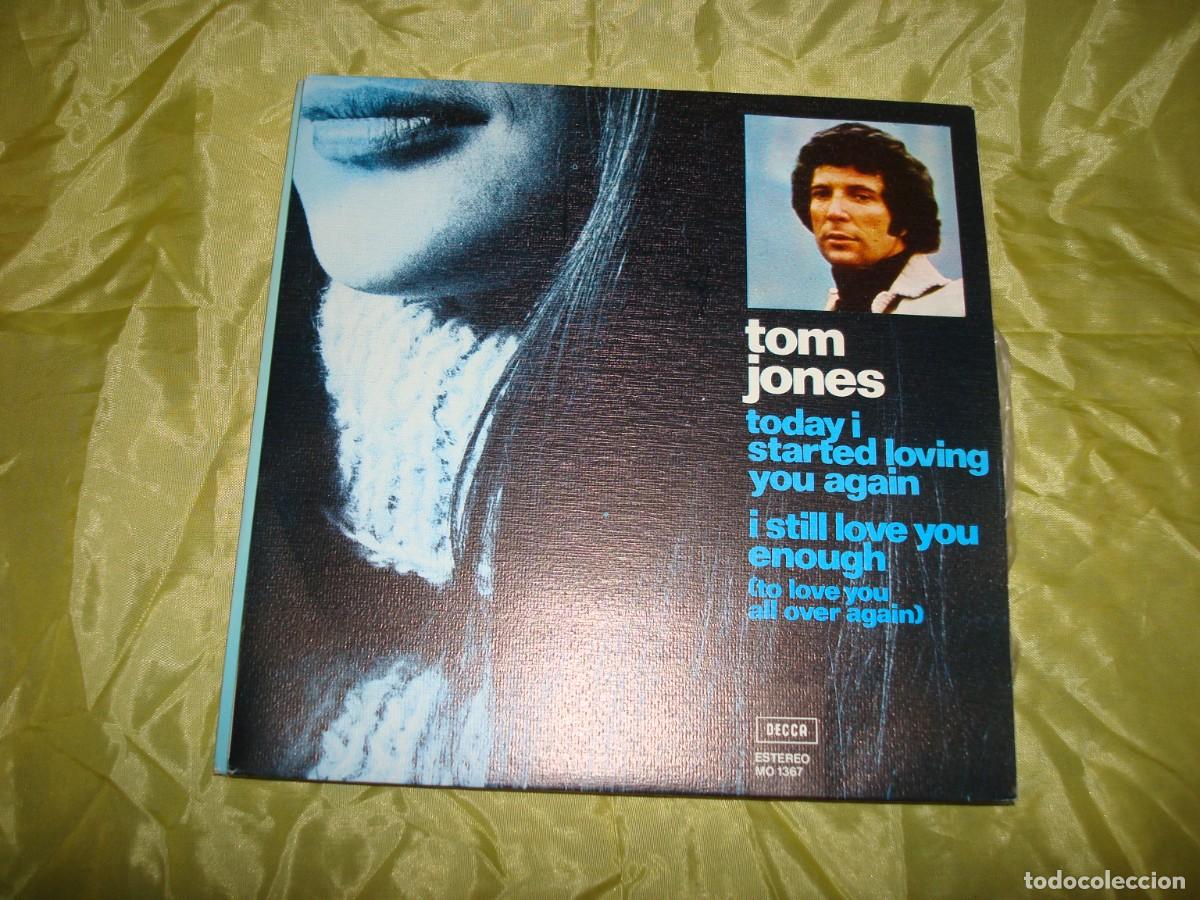 Discos de vinilo: TOM JONES. TODAY I STARTED LOVING YOU AGAIN . DECCA, 1973. IMPECABLE(#) - Foto 1