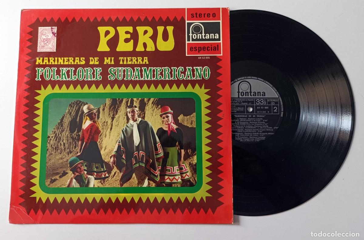 Vinyl records: LP FOLKLORE SUDAMERICANO - PER&Uacute; - MARINERAS DE MI TIERRA