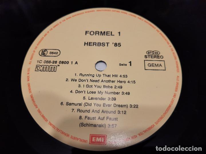 Discos de vinilo: RECOPILATORIO -FORMEL EINS - HERBST 85- (1985) LP DISCO VINILO - Foto 2