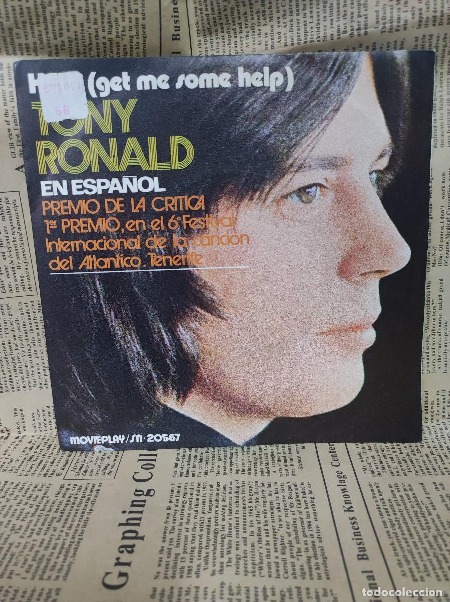 Discos de vinilo: Tony Ronald &ndash; Help (Get Me Some Help) - Foto 1