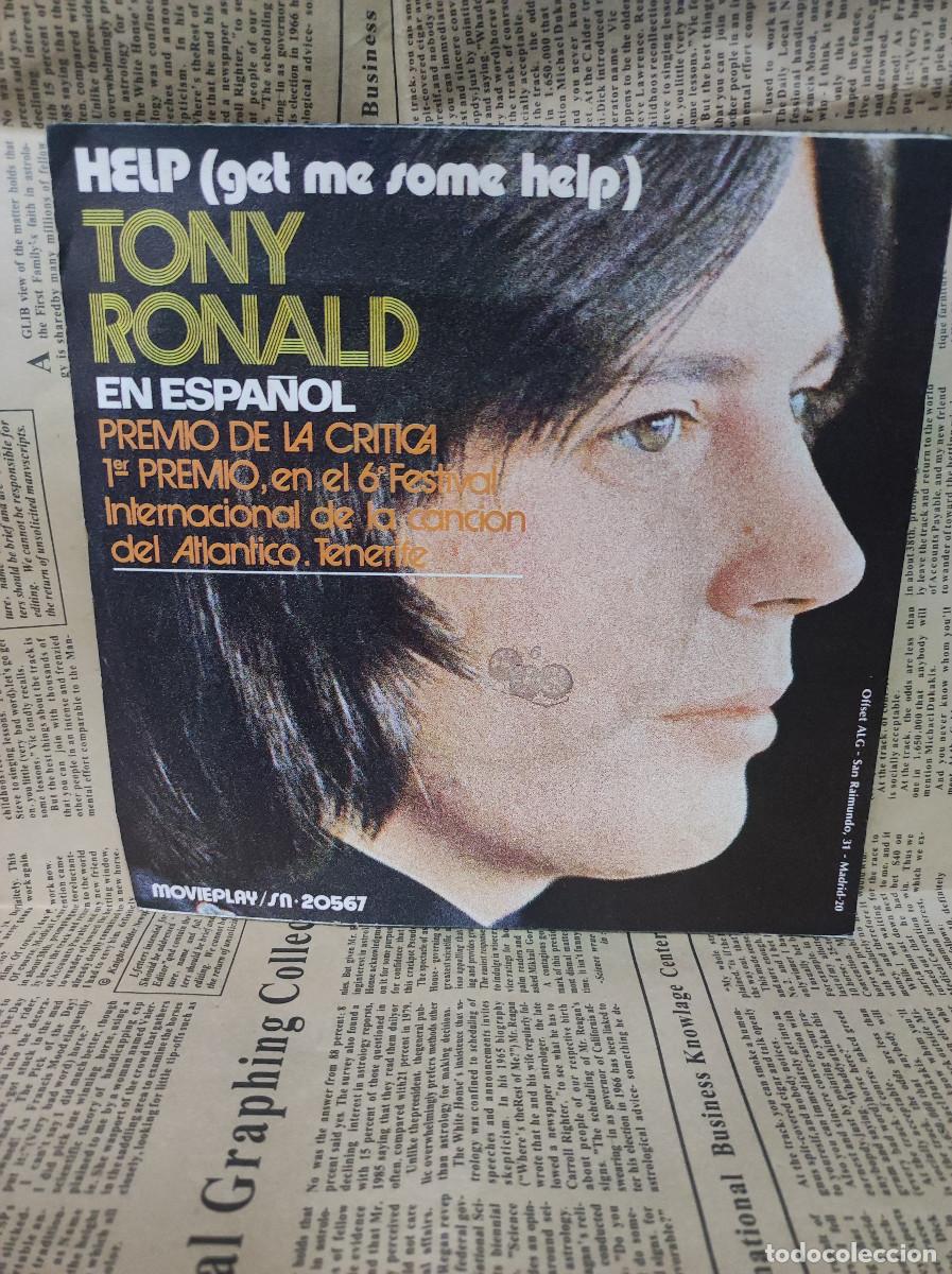 Discos de vinilo: Tony Ronald &ndash; Help (Get Me Some Help) - Foto 2