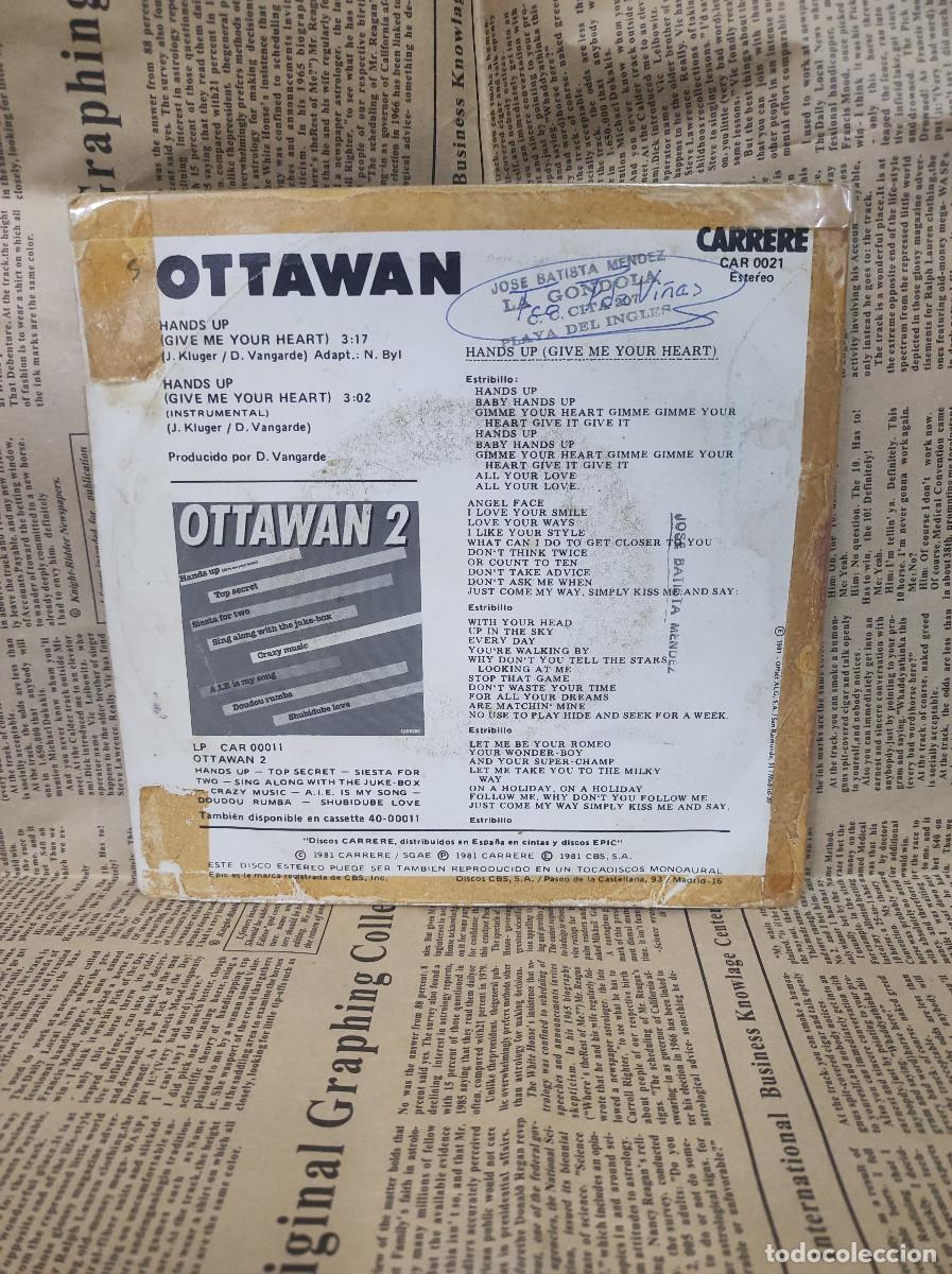 Discos de vinilo: Ottawan &ndash; Hands Up (Give Me Your Heart) - Foto 2