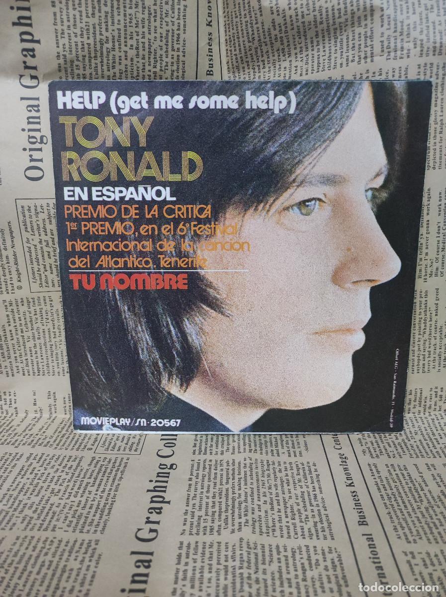 Discos de vinilo: Tony Ronald &ndash; Help (Get Me Some Help) - Foto 2