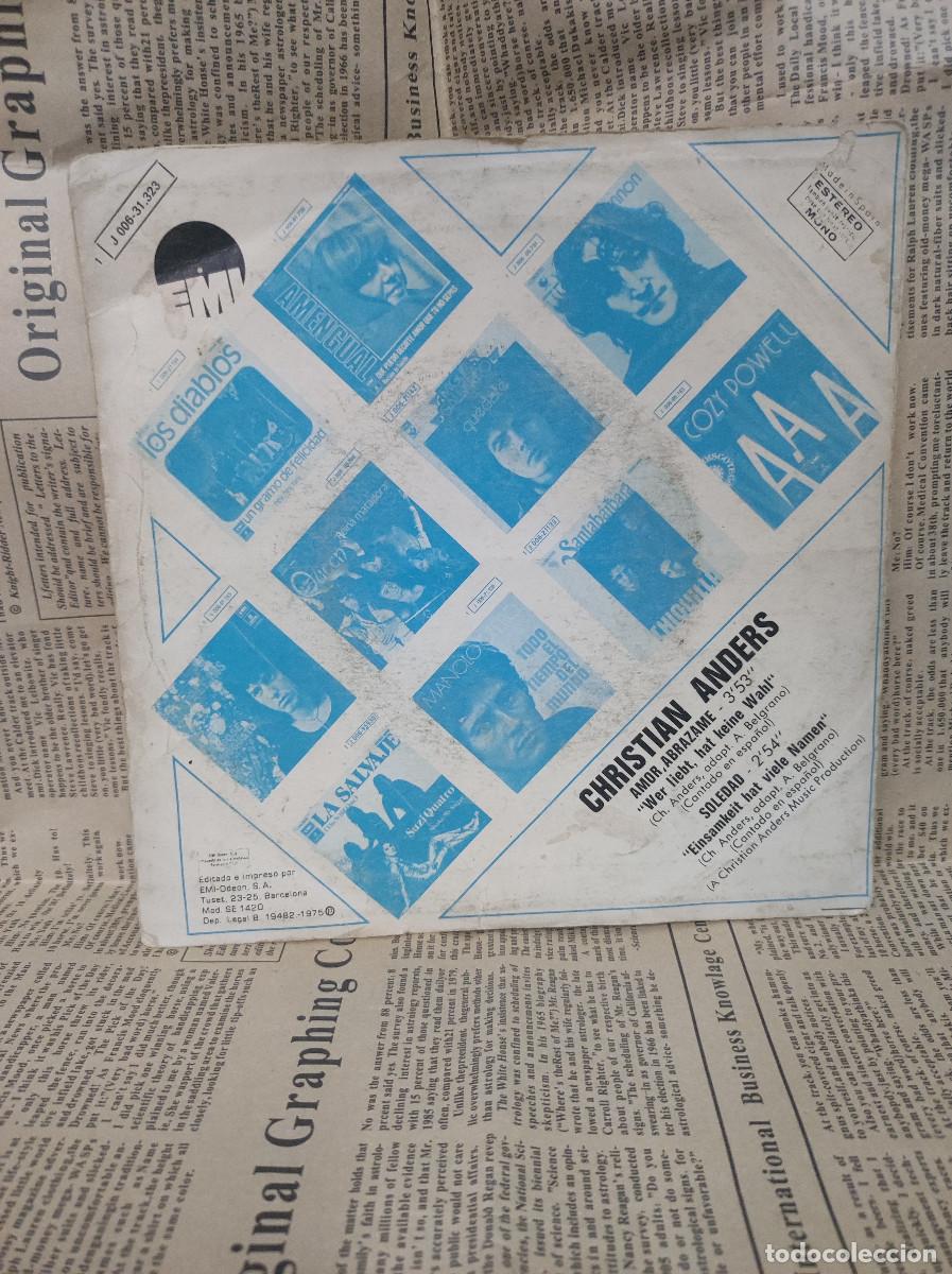 Discos de vinilo: Christian Anders &ndash; Amor, Abrazame - Foto 2