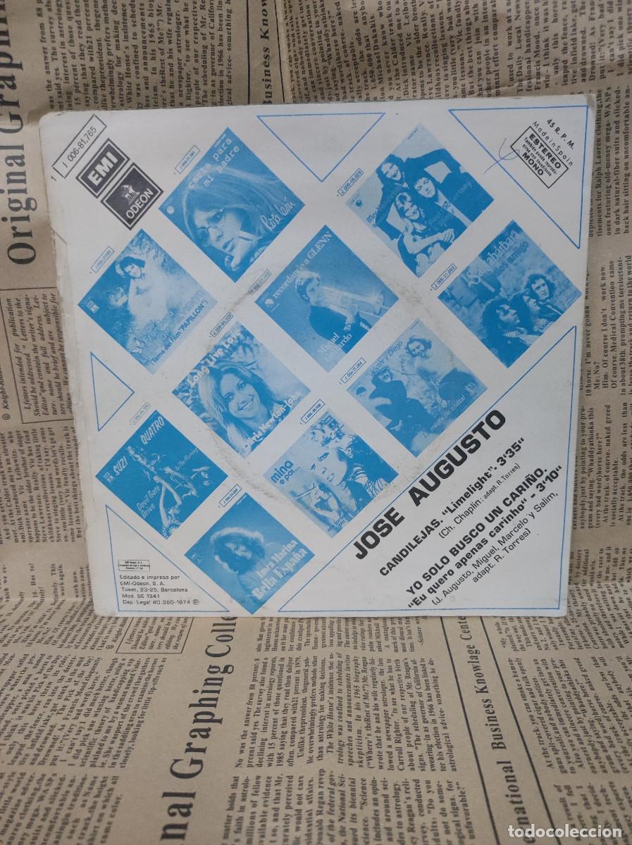 Discos de vinilo: Jos&eacute; Augusto &ndash; Candilejas - Foto 2