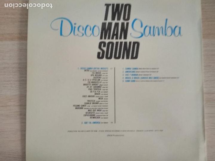 Discos de vinilo: Two Man Sound &ndash; Disco Samba (Versi&oacute;n Integra),1978,ed espa&ntilde;ola - Foto 4