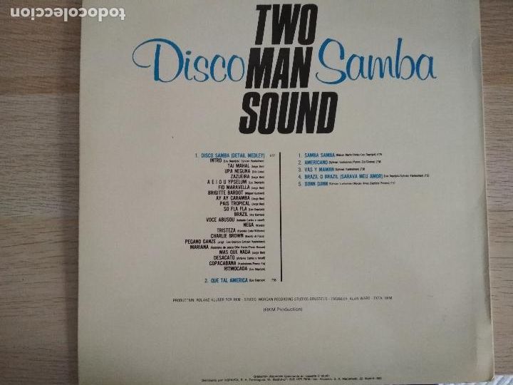 Discos de vinilo: Two Man Sound &ndash; Disco Samba (Versi&oacute;n Integra),1978,ed espa&ntilde;ola - Foto 5