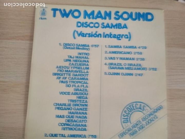 Discos de vinilo: Two Man Sound &ndash; Disco Samba (Versi&oacute;n Integra),1978,ed espa&ntilde;ola - Foto 1