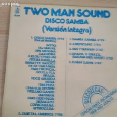 Discos de vinilo: TWO MAN SOUND – DISCO SAMBA (VERSIÓN INTEGRA),1978,ED ESPAÑOLA