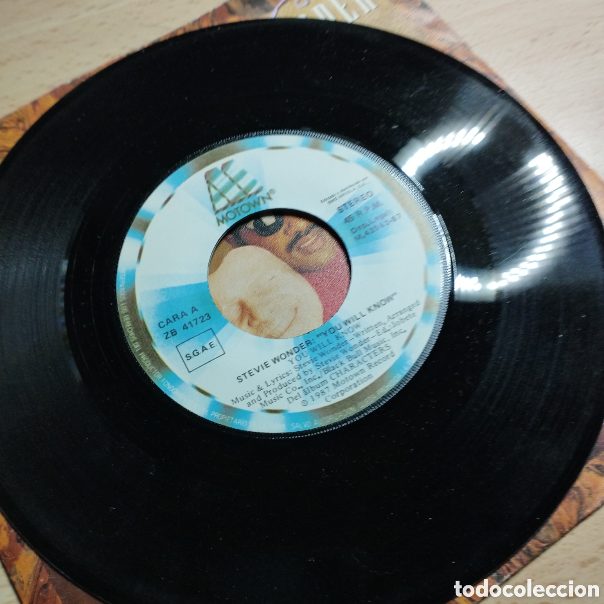 Discos de vinilo: Single 7&rdquo; Stevie Wonder 1987 You Will know. - Foto 4