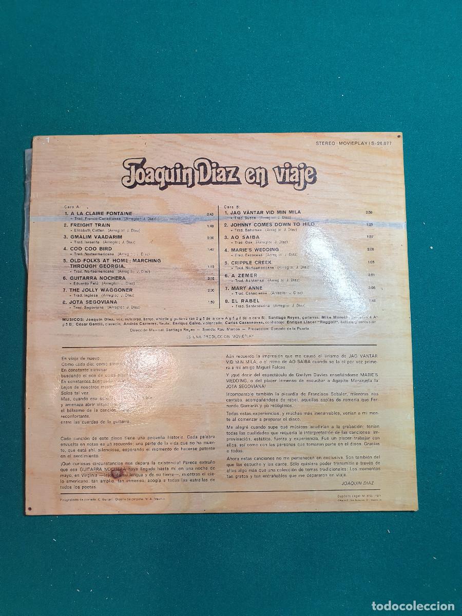 Discos de vinilo: Joaqu&iacute;n D&iacute;az &ndash; En Viaje - Foto 2