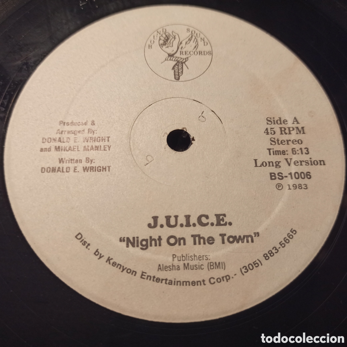 Discos de vinilo: J.U.I.C.E. - Night On The Town (12&rdquo;) - Foto 2