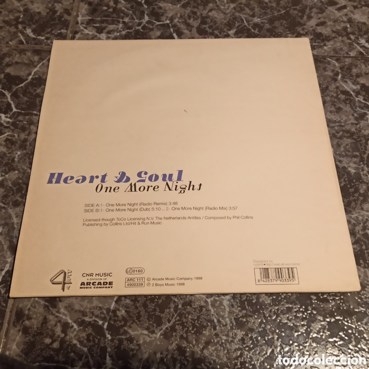 Discos de vinilo: Heart & Soul - One More Night (12&rdquo;) - Foto 2