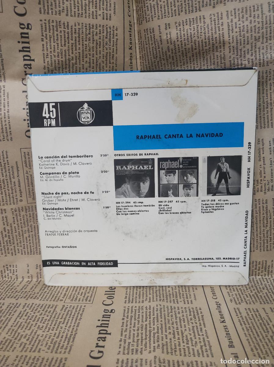 Discos de vinilo: Raphael &ndash; Raphael Canta La Navidad - Foto 2
