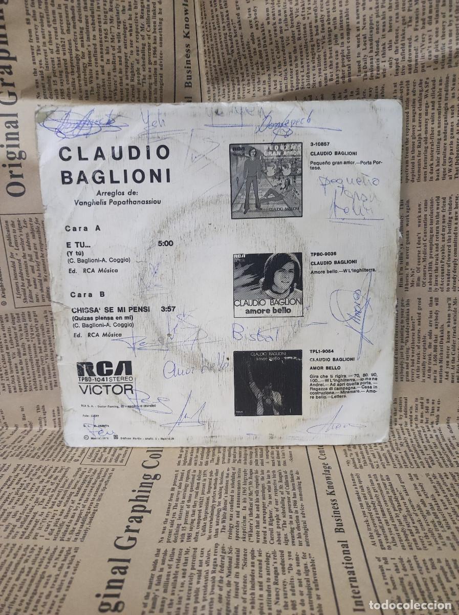 Discos de vinilo: Claudio Baglioni &ndash; E Tu... - Foto 2