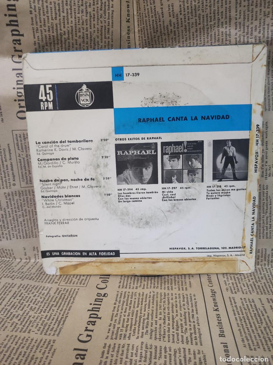 Discos de vinilo: Raphael &ndash; Raphael Canta La Navidad - Foto 2