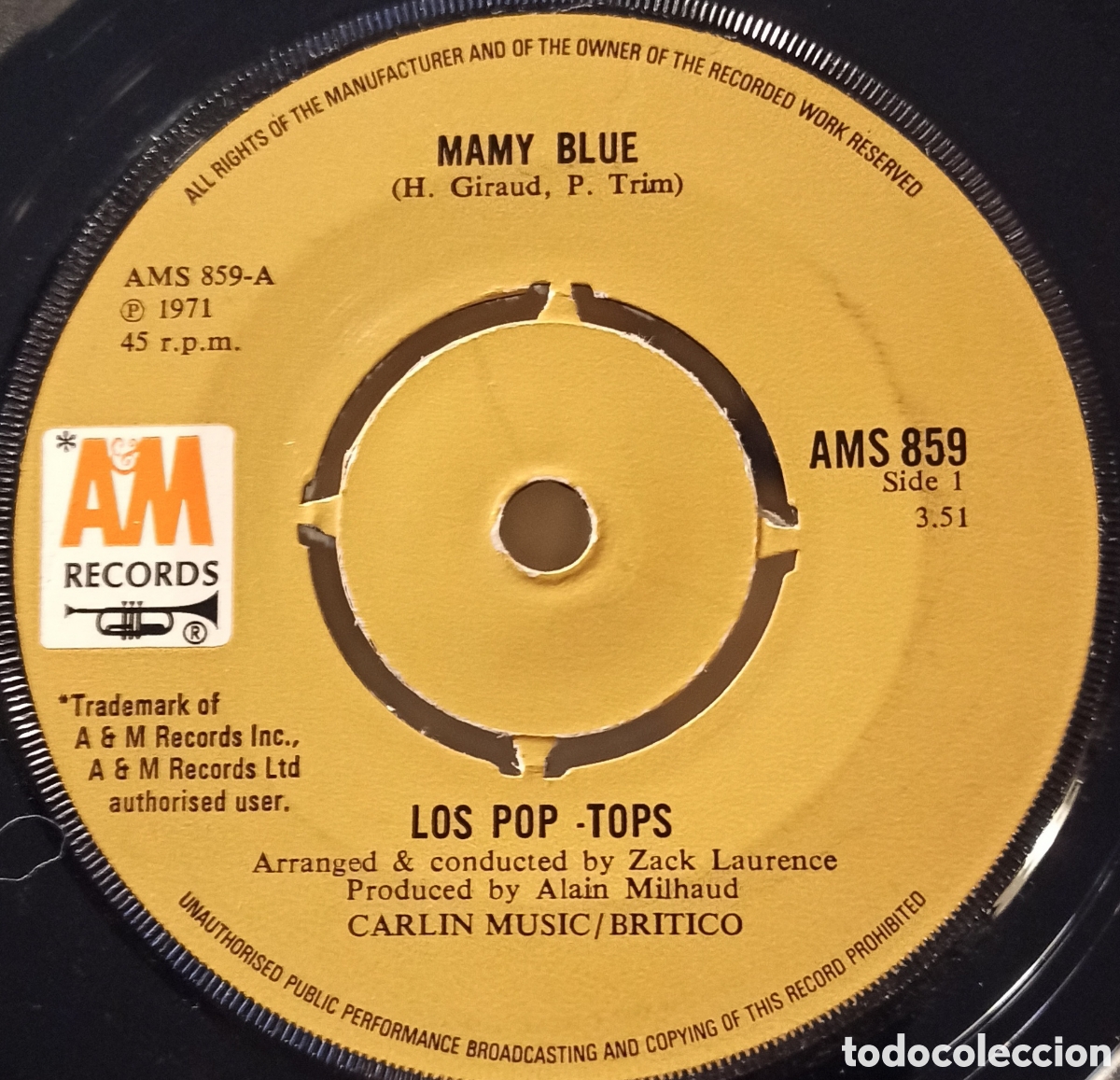 Discos de vinilo: Los Pop-Tops &ndash; Mamy Blue - Foto 1