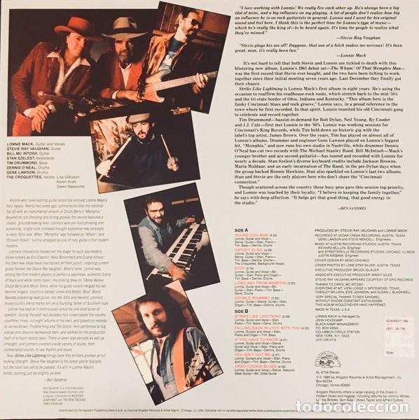 Discos de vinilo: Lonnie Mack &ndash; Strike Like Lightning lp - Foto 2