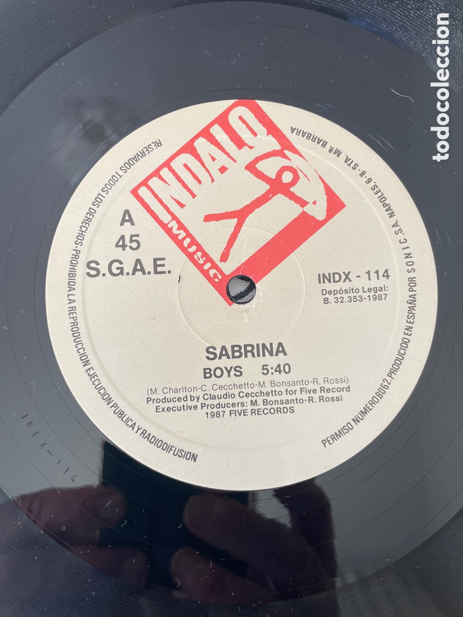Discos de vinilo: Vinilo Sabrina - Boys / Maxi-single - Foto 4