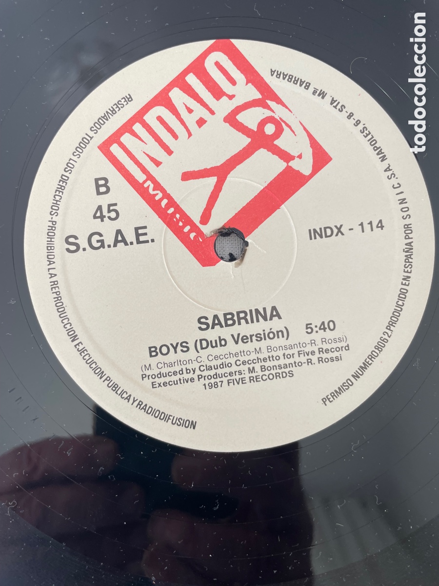 Discos de vinilo: Vinilo Sabrina - Boys / Maxi-single - Foto 6