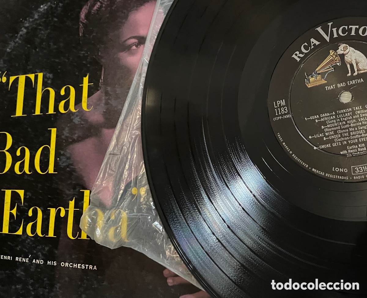 Discos de vinilo: Eartha Kitt &ndash; That Bad Eartha. Lp 1956. - Foto 3