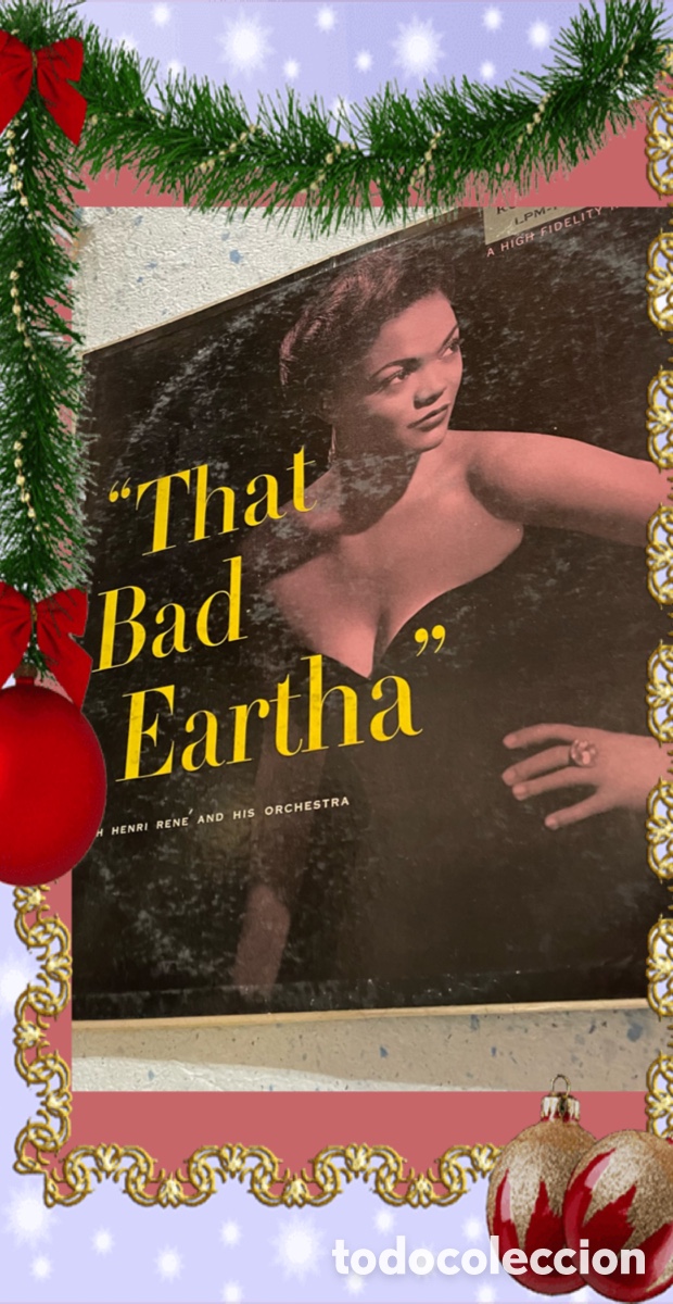 Discos de vinilo: Eartha Kitt &ndash; That Bad Eartha. Lp 1956. - Foto 5