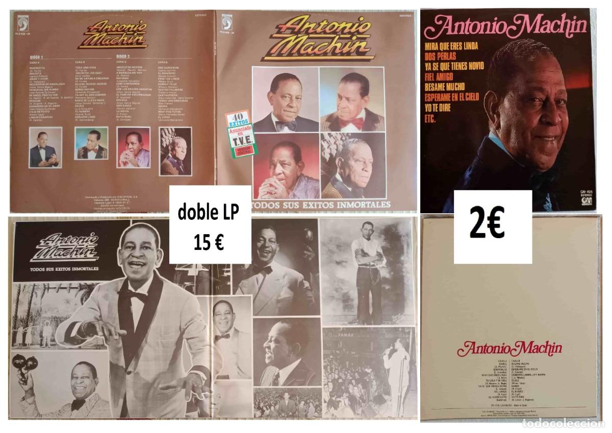 Discos de vinilo: ANTONIO MACHIN - 1 disco LP y 1 doble LP - Foto 1