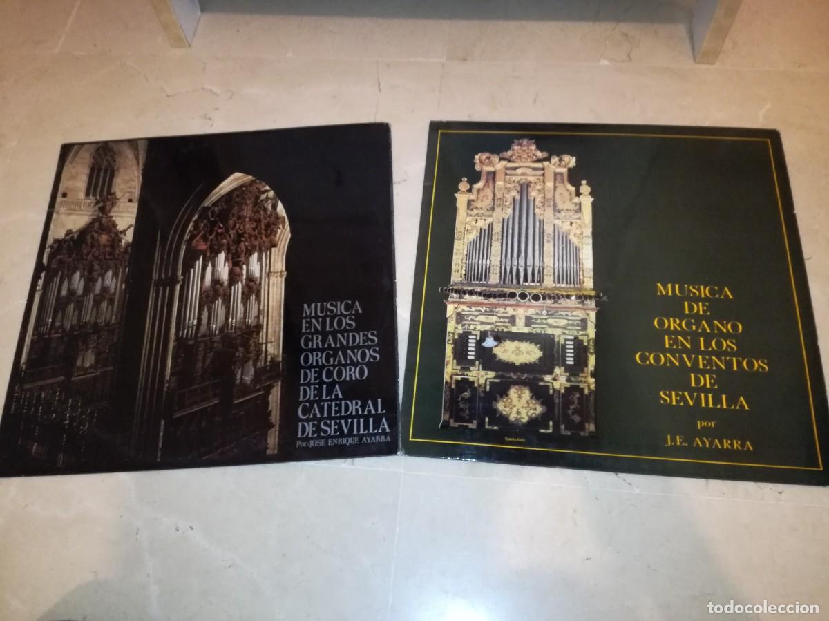 Discos de vinilo: LOTE DE 2 LPS DE MUSICA DE ORGANO DE SEVILLA-EN LOS CONVENTOS Y LA CATEDRAL-EXCELENTE ESTADO