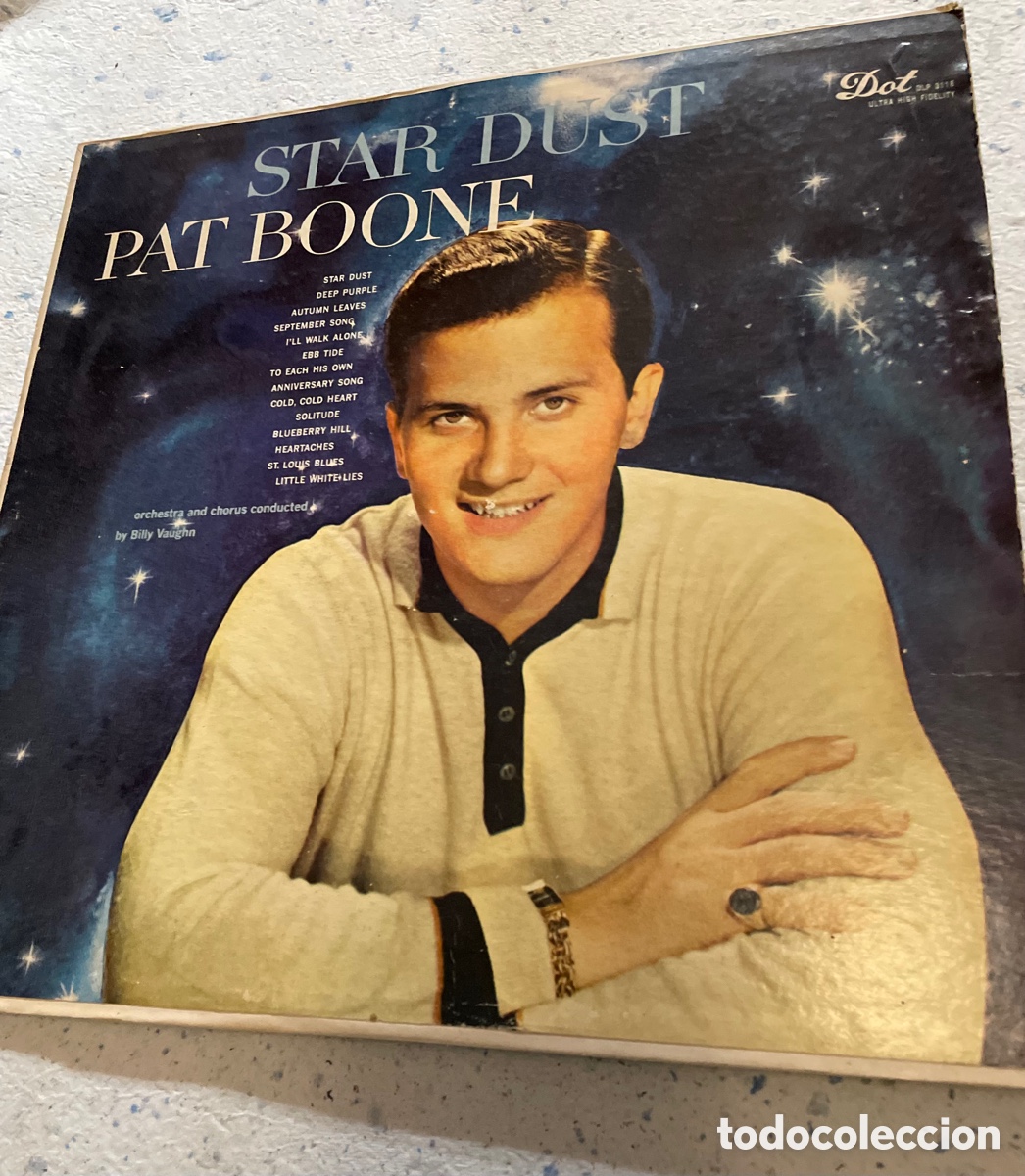 Discos de vinilo: Pat Boone &ndash; Star Dust. Lp 1958 - Foto 1