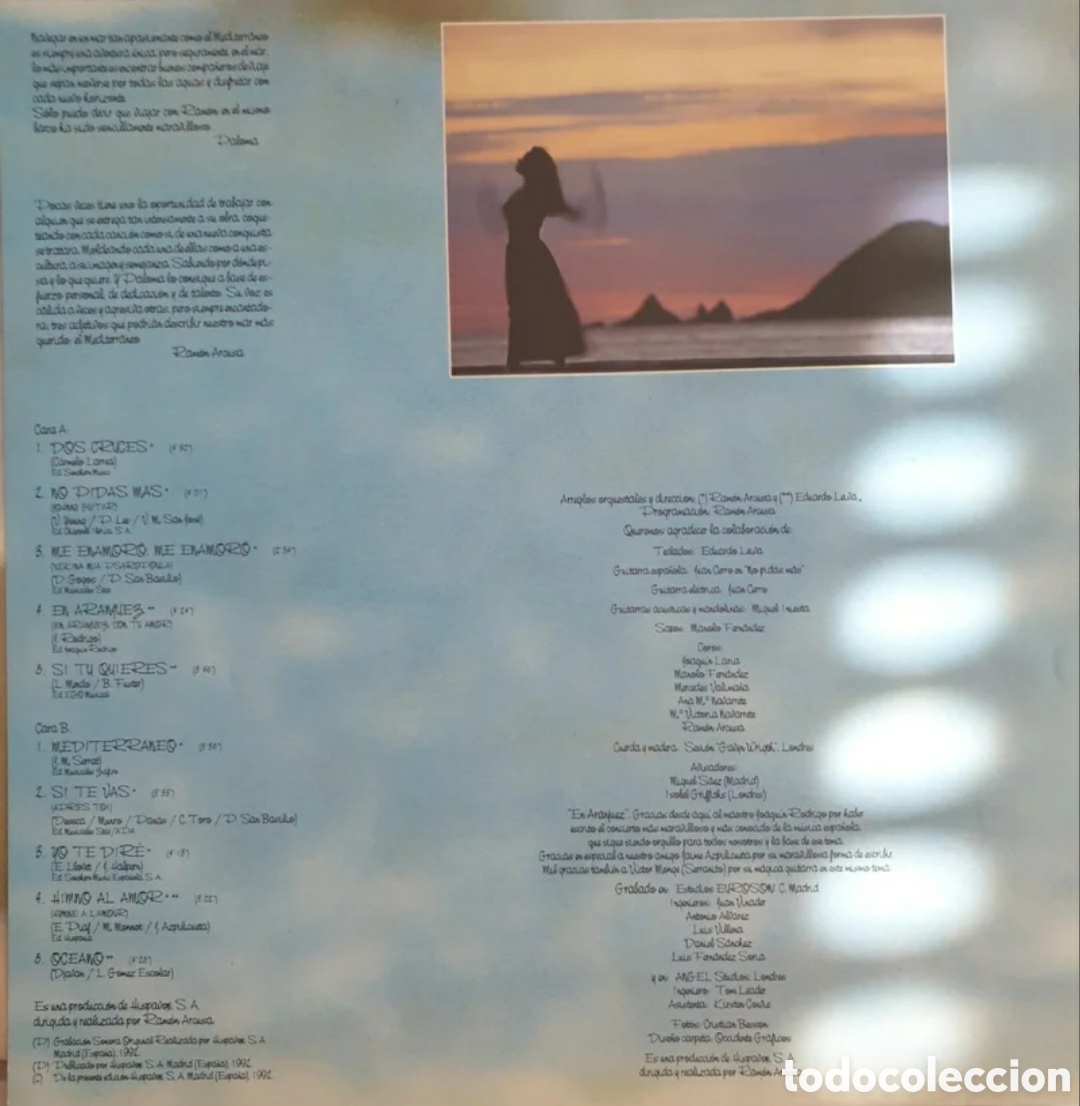 Discos de vinilo: Paloma Mediterr&aacute;nea. LP - Foto 3