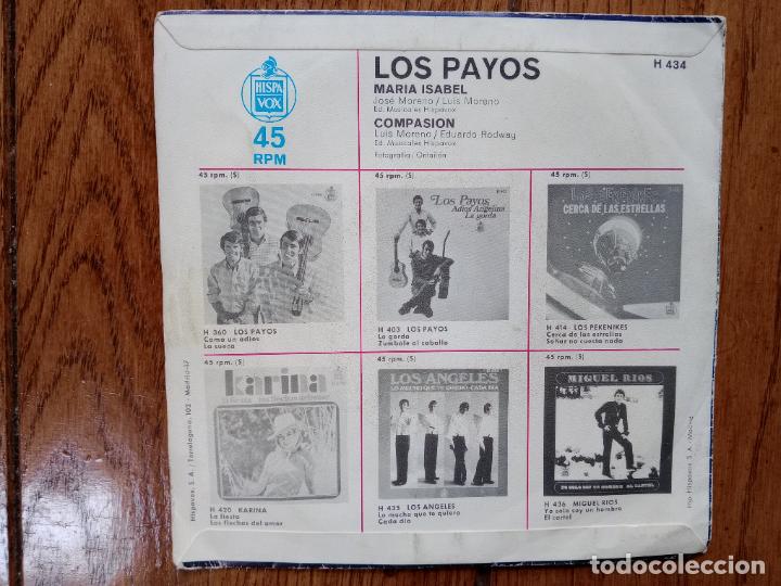 Discos de vinilo: Los Payos + Mar&iacute;a Isabel + compasi&oacute;n - Foto 2
