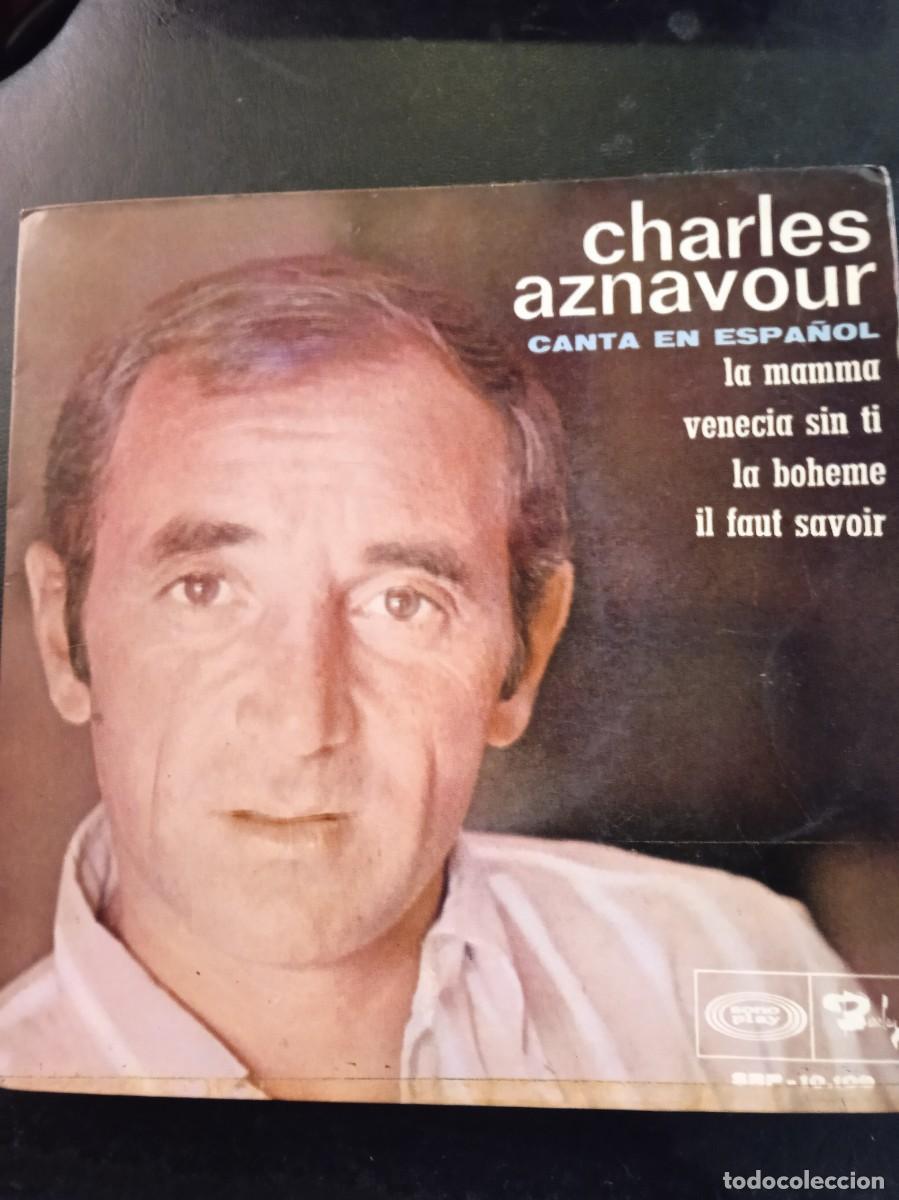 Discos de vinilo: CHARLES AZNAVOUR- CANTA EN ESPA&Ntilde;OL. EP - Foto 1