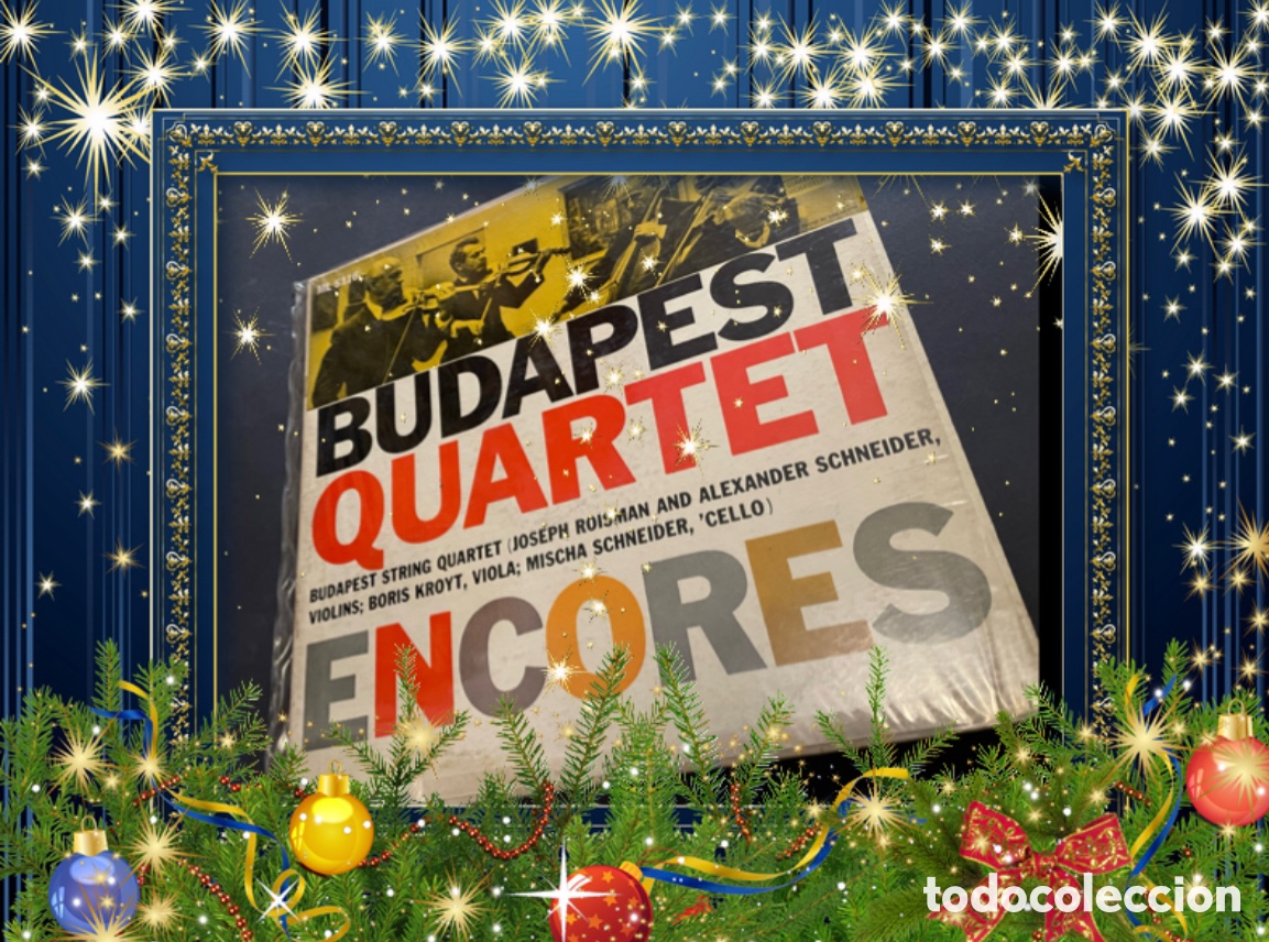 Discos de vinilo: Budapest String Quartet. Budapest Quartet Encores. Lp Columbia 1956 - Foto 4