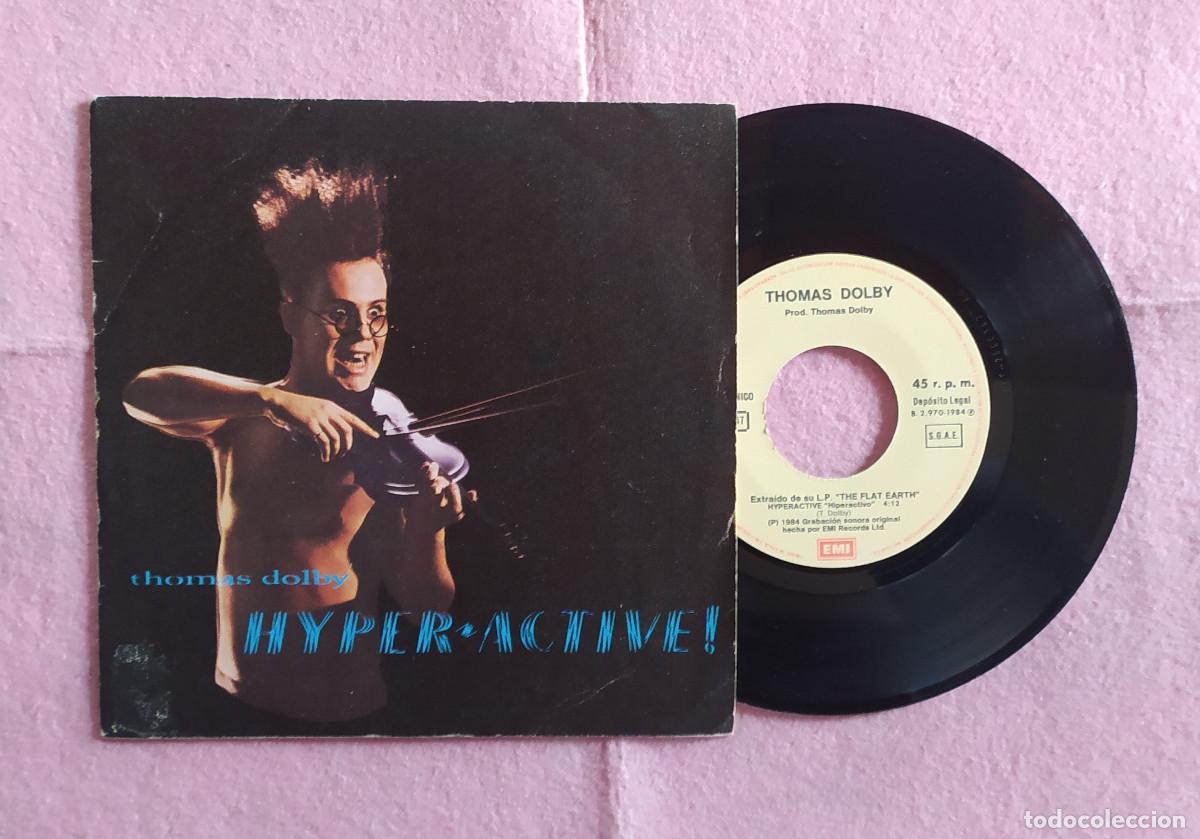 Discos de vinilo: 7&rdquo; THOMAS DOLBY &ndash; Hyper-active! EMI 006-2000147 - SPAIN press (EX-/EX+) - Foto 1