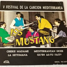 Discos de vinilo: LOS MUSTANG - CHERIE MADAME + 3 TEMAS REGAL - 1963